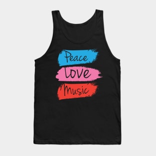 PEACE LOVE MUSIC Tank Top